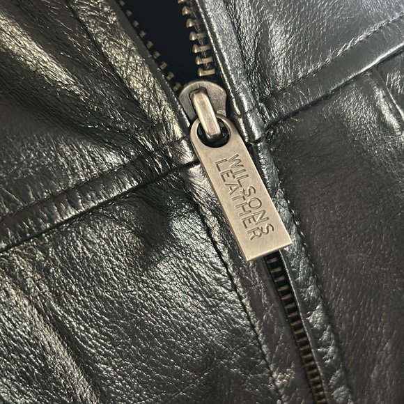 Wilsons Black Leather Thinsulate Ultra Lined Jacket - Picture 6 of 16